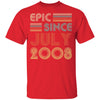 Epic Since July 2008 Vintage 14th Birthday Gifts Youth Youth Shirt | Teecentury.com