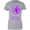 Being Strong Daisy Flower Purple Epilepsy Awareness T-Shirt & Hoodie | Teecentury.com