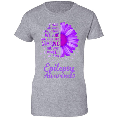 Being Strong Daisy Flower Purple Epilepsy Awareness T-Shirt & Hoodie | Teecentury.com