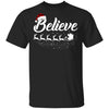 Believe Christmas Gifts Santa Hat Buffalo Plaid T-Shirt & Sweatshirt | Teecentury.com