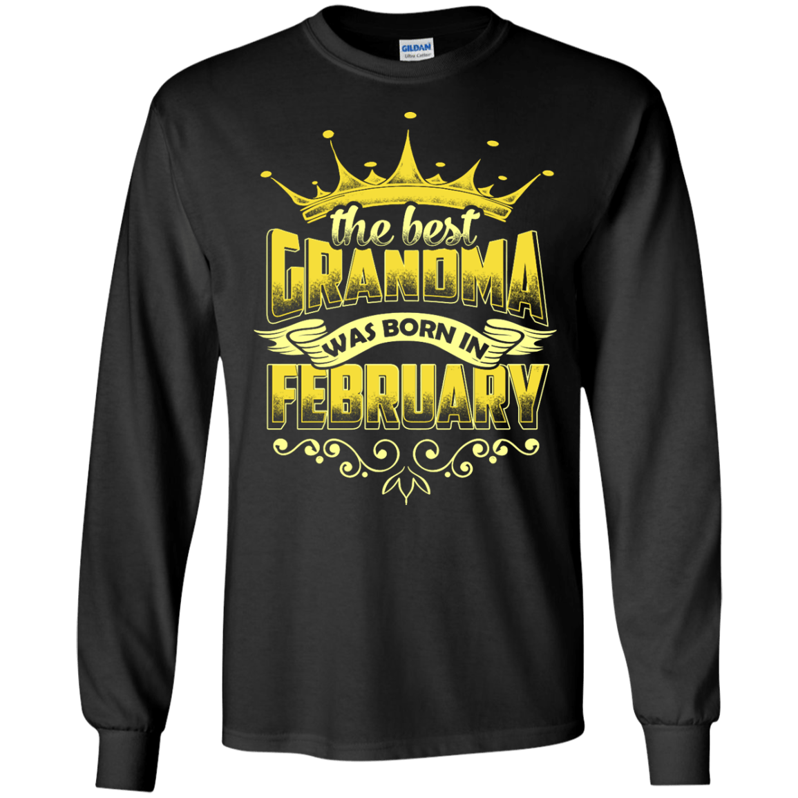 The Best Grandma Was Born In February T-Shirt & Hoodie | Teecentury.com