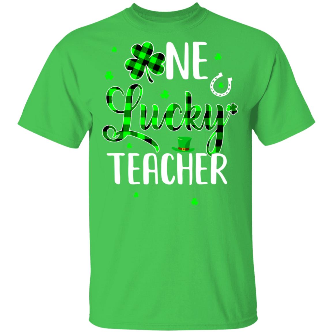 Funny St Patricks Day Gift For Prek Kinder One Lucky Teacher T-Shirt & Hoodie | Teecentury.com