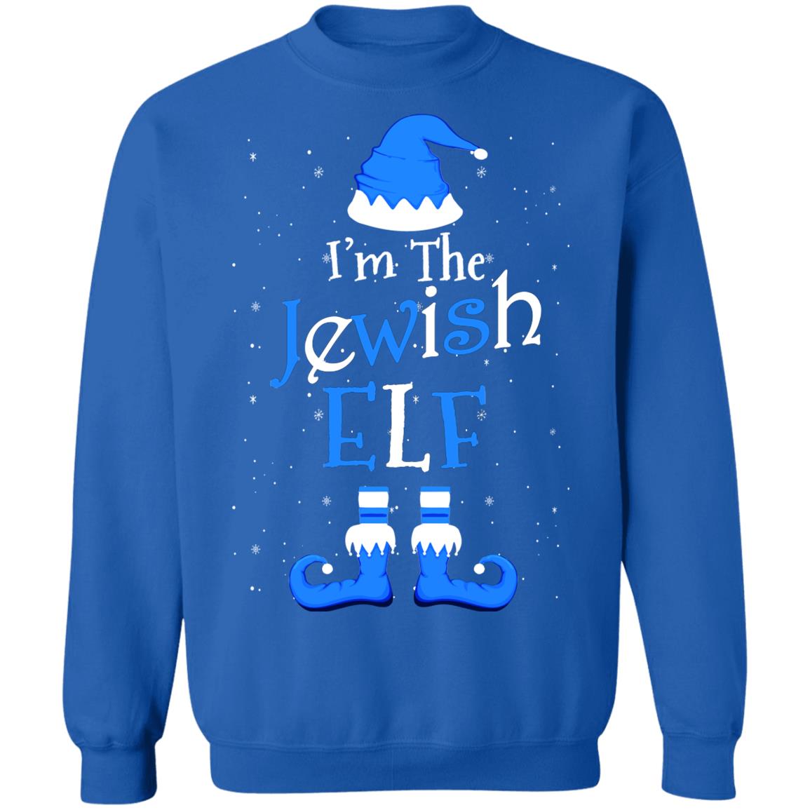 Jewish Elf Funny Elf Hanukkah Jewish Chanukah T-Shirt & Sweatshirt | Teecentury.com