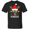 I'm The Sassy Reindeer Matching Family Christmas T-Shirt & Sweatshirt | Teecentury.com