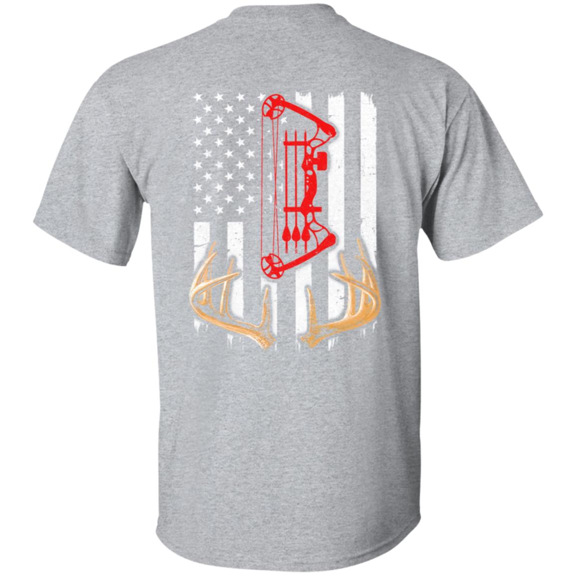 Deer Hunting US Flag Deer Hunter T-Shirt & Hoodie | Teecentury.com