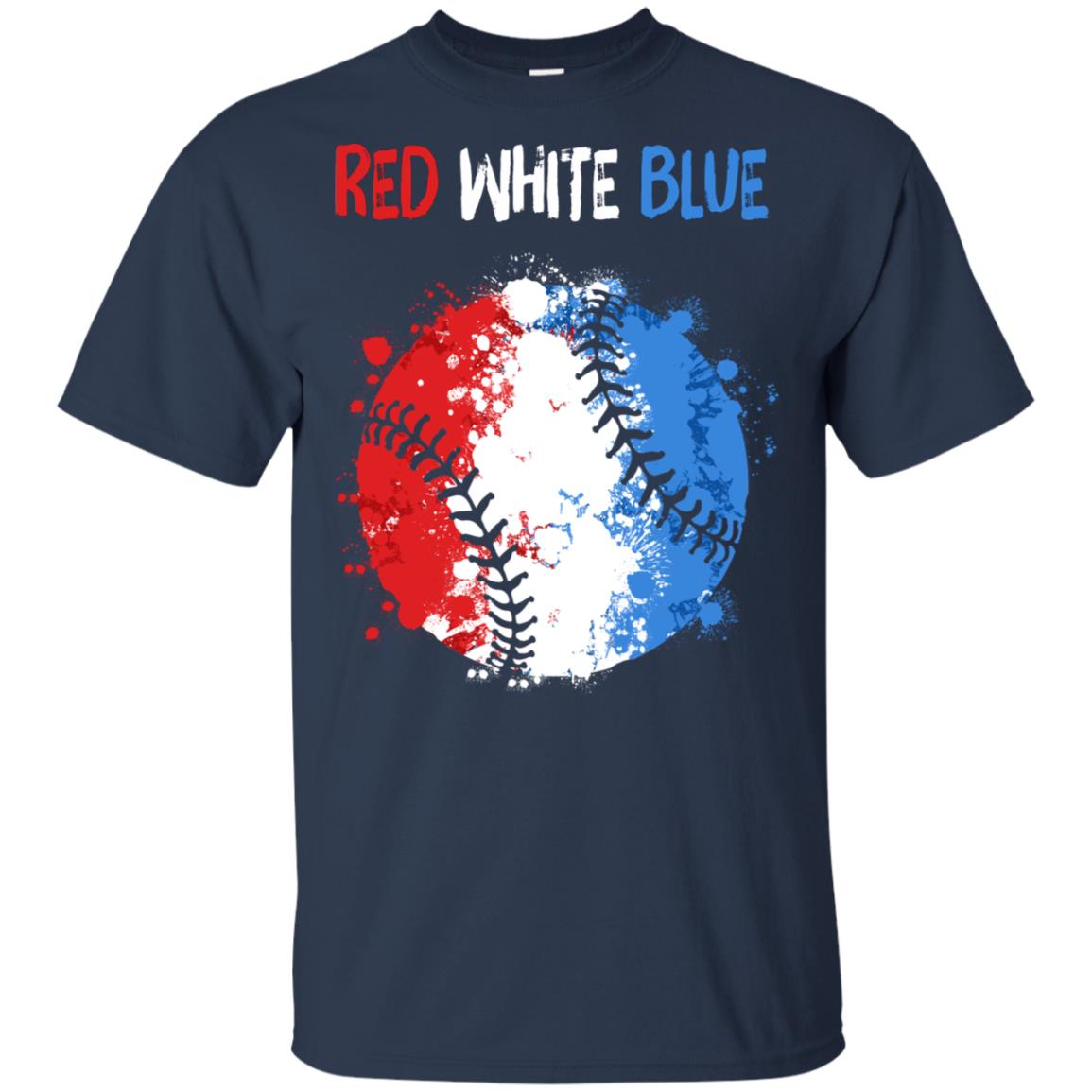 4Th Of July Red White Blue Baseball Lovers Patriotic T-Shirt & Hoodie | Teecentury.com