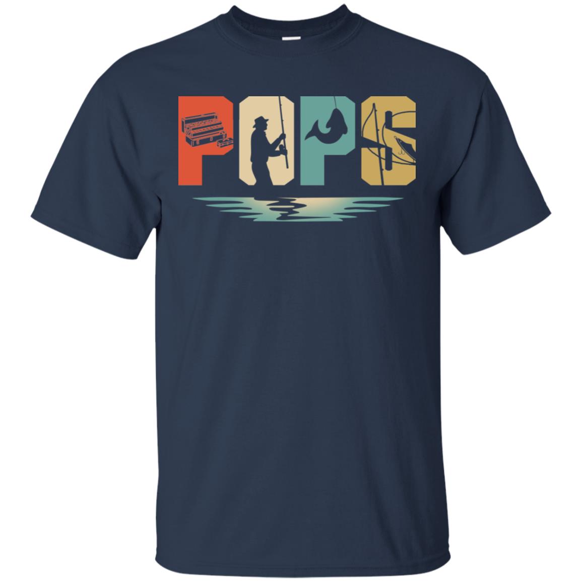 Vintage Fishing Pops Father's Day Gift T-Shirt & Hoodie | Teecentury.com