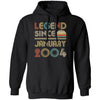 Legend Since January 2004 Vintage 18th Birthday Gifts T-Shirt & Hoodie | Teecentury.com