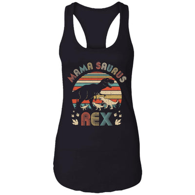 Funny Mamasaurus Rex Mom And Three Kids Dinosaur T-Shirt & Tank Top | Teecentury.com