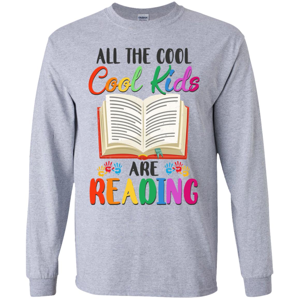 All The Cool Kids Are Reading Book Lover Gifts Youth Youth Shirt | Teecentury.com
