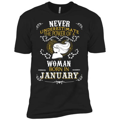 A Woman Born In JANUARY T-Shirt & Hoodie | Teecentury.com