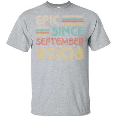 Epic Since September 2008 14th Birthday Gift 14 Yrs Old T-Shirt & Hoodie | Teecentury.com