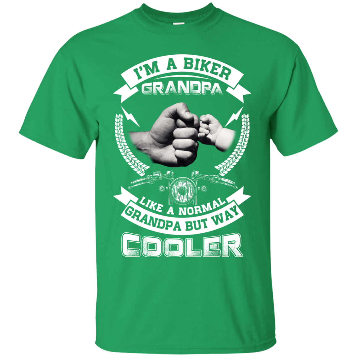 I'm A Biker Grandpa Like A Normal Grandpa But Way Cooler T-Shirt & Hoodie | Teecentury.com