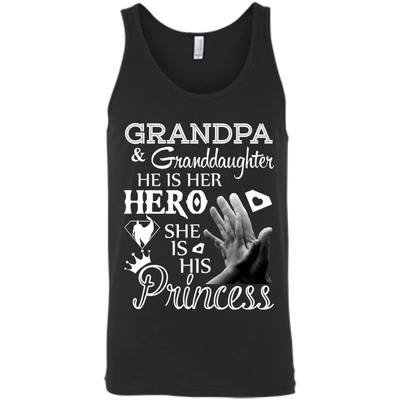Grandpa & Granddaughter He Is Her Hero T-Shirt & Hoodie | Teecentury.com