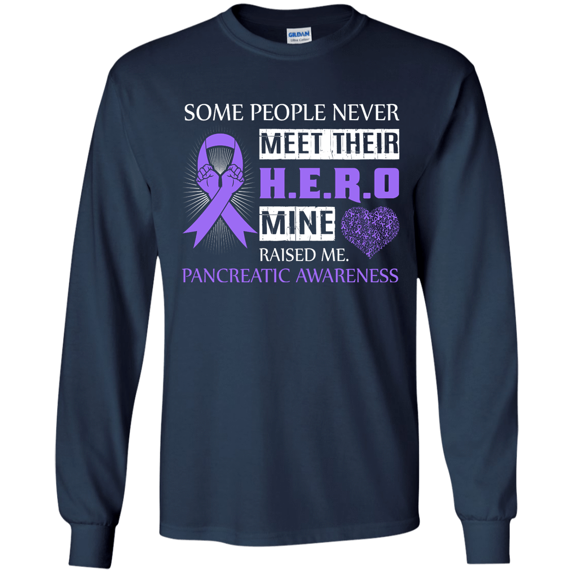 Pancreatic Awareness Some People Never Meet Hero T-Shirt & Hoodie | Teecentury.com
