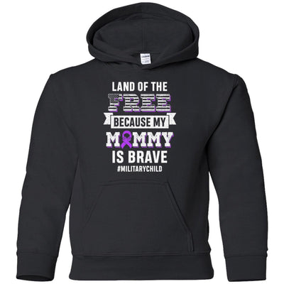 Military Child Month Purple Up Free Brave Mom Pride Youth Youth Shirt | Teecentury.com