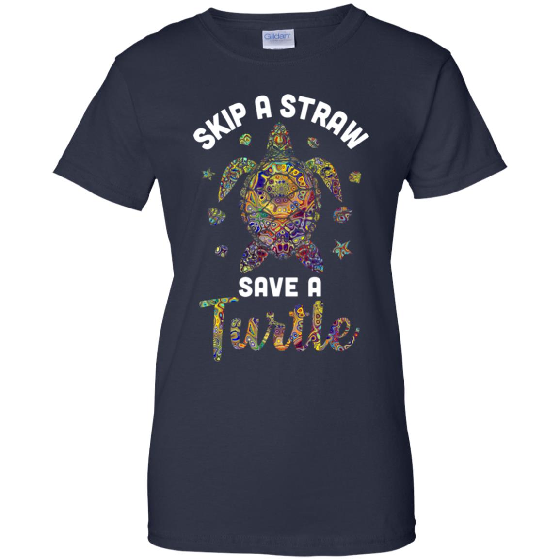Hippie Skip A Straw Save A Turtle T-Shirt & Tank Top | Teecentury.com