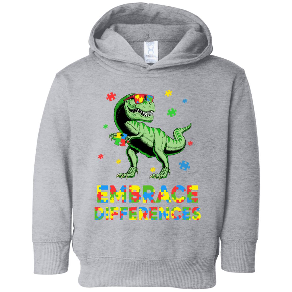 Dinosaur Puzzle Autism Awareness Embrace Differences Youth Youth Shirt | Teecentury.com