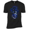 Rose tattoo Police Thin Blue Line T-Shirt & Hoodie | Teecentury.com