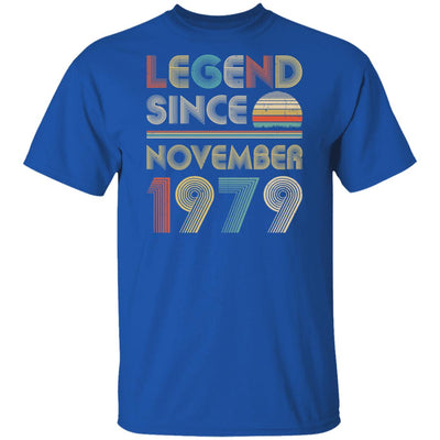 Legend Since November 1979 Vintage 43th Birthday Gifts T-Shirt & Hoodie | Teecentury.com