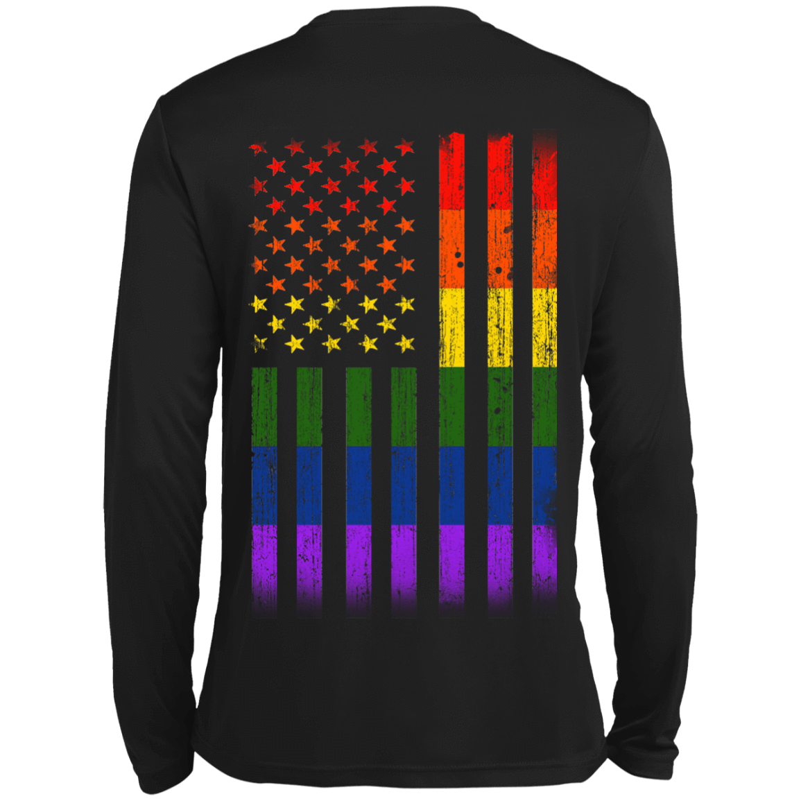Rainbow Lesbian Gay Pride LGBT America Flag T-Shirt & Hoodie | Teecentury.com