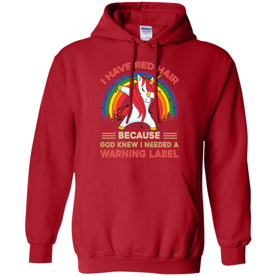 I Have Red Hair Because God Knew Funny Unicorn Redhead T-Shirt & Tank Top | Teecentury.com