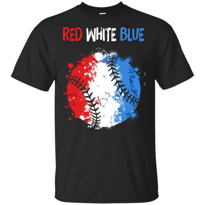 4Th Of July Red White Blue Baseball Lovers Patriotic T-Shirt & Hoodie | Teecentury.com