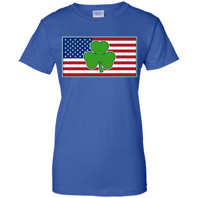 Shamrock Ireland USA Irish American Flag Gift T-Shirt & Hoodie | Teecentury.com