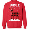 Uncle Deer Red Plaid Christmas Family Matching Pajamas T-Shirt & Sweatshirt | Teecentury.com