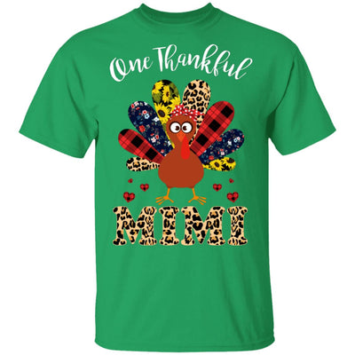 One Thankful Mimi Leopard Turkey Thanksgiving Gift T-Shirt & Sweatshirt | Teecentury.com