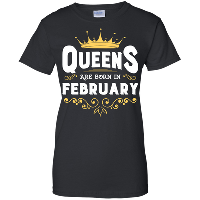 Queens Are Born In February T-Shirt & Hoodie | Teecentury.com