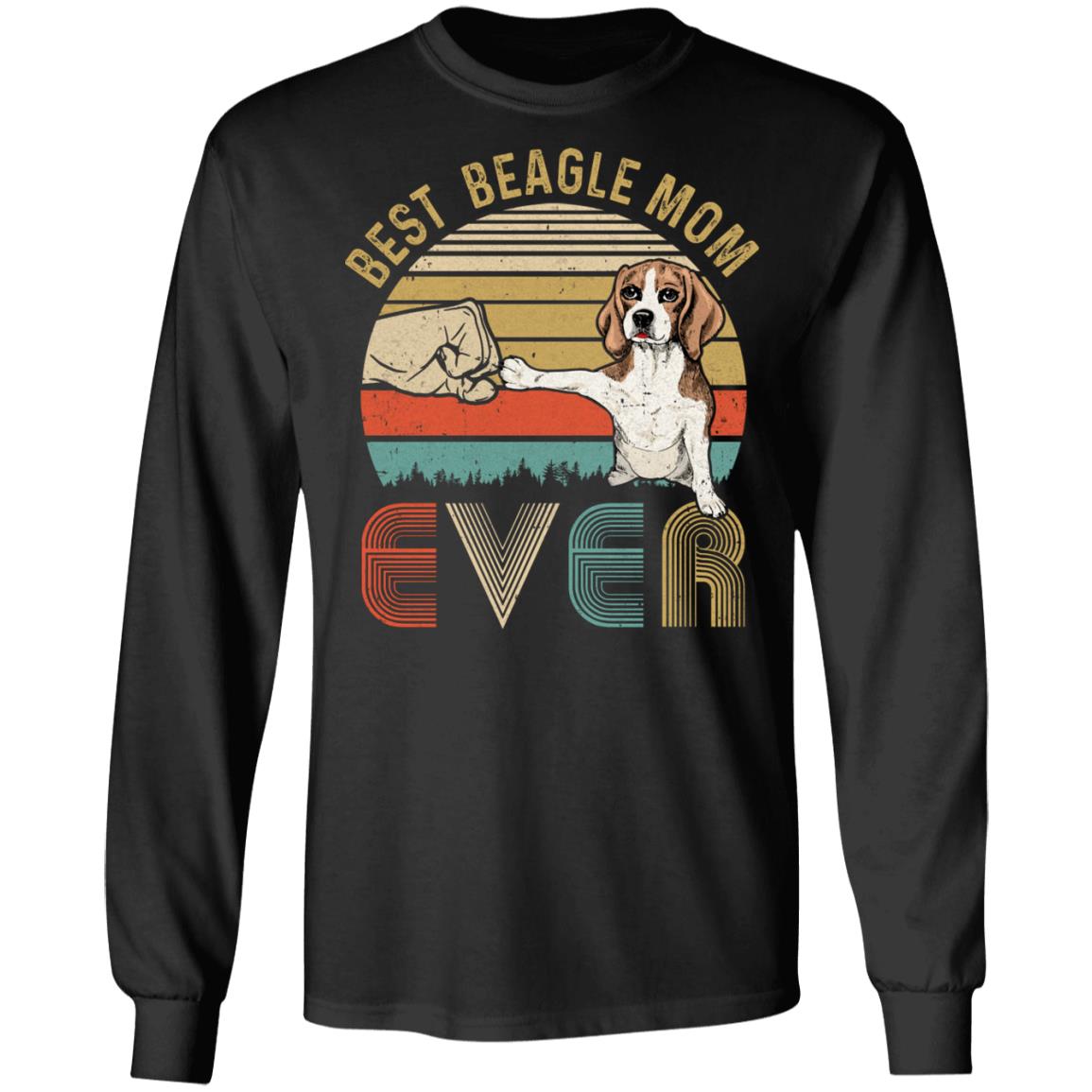 Vintage Best Beagle Mom Ever Bump Fit Funny Mom Gifts T-Shirt & Hoodie | Teecentury.com