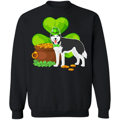 Husky St Patrick's Day Irish Dog Lover Funny Gifts T-Shirt & Hoodie | Teecentury.com