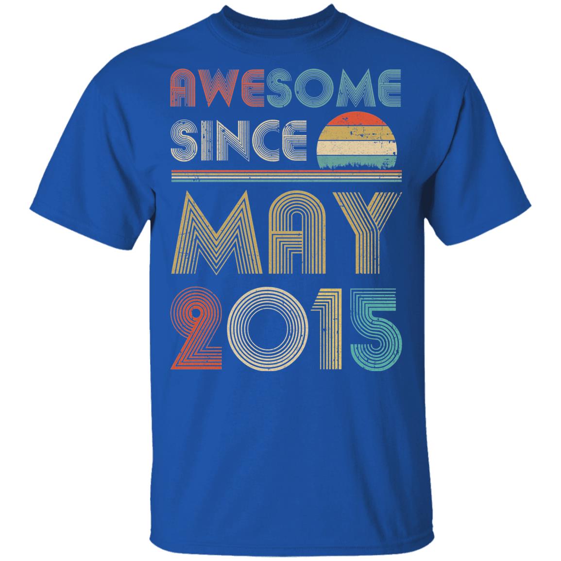 Awesome Since May 2015 Vintage 7th Birthday Gifts Youth Youth Shirt | Teecentury.com