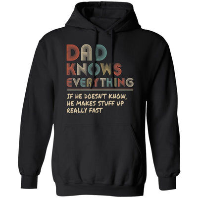 Dad Know Everything Vintage Dad Father's Day Gift T-Shirt & Hoodie | Teecentury.com