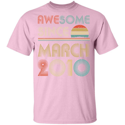 Awesome Since March 2010 Vintage 12th Birthday Gifts Youth Youth Shirt | Teecentury.com