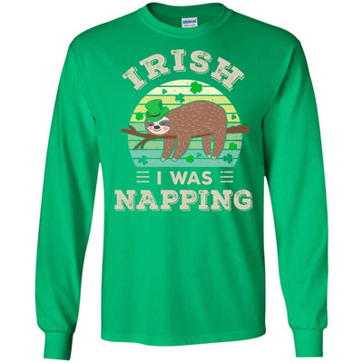 Saint Patrick's Day Irish I Was Napping Sloth For Kids T-Shirt & Hoodie | Teecentury.com