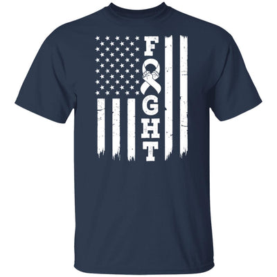 Lung Cancer Awareness American Flag Distressed T-Shirt & Hoodie | Teecentury.com
