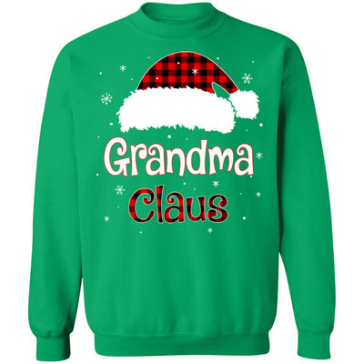 Santa Grandma Claus Red Plaid Family Pajamas Christmas Gift T-Shirt & Sweatshirt | Teecentury.com