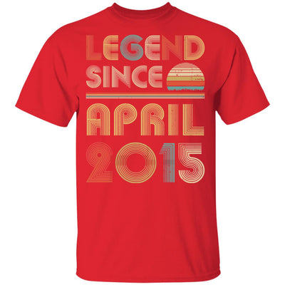 Legend Since April 2015 Vintage 7th Birthday Gifts Youth Youth Shirt | Teecentury.com