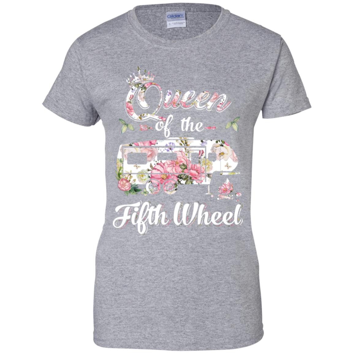 Queen Of The Fifth Wheel Funny Camping T-Shirt & Hoodie | Teecentury.com