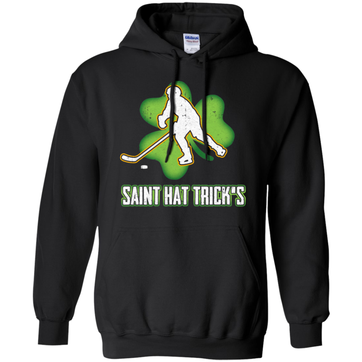 Saint Hat Trick's Hockey Shamrock St Patricks Day T-Shirt & Hoodie | Teecentury.com