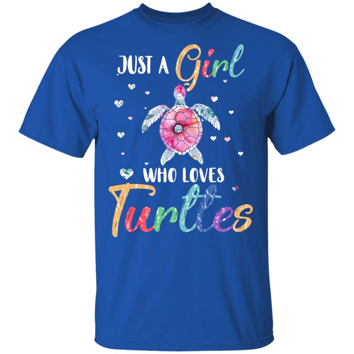 Just A Girl Who Loves Turtles Cute Turtle Lover T-Shirt & Hoodie | Teecentury.com