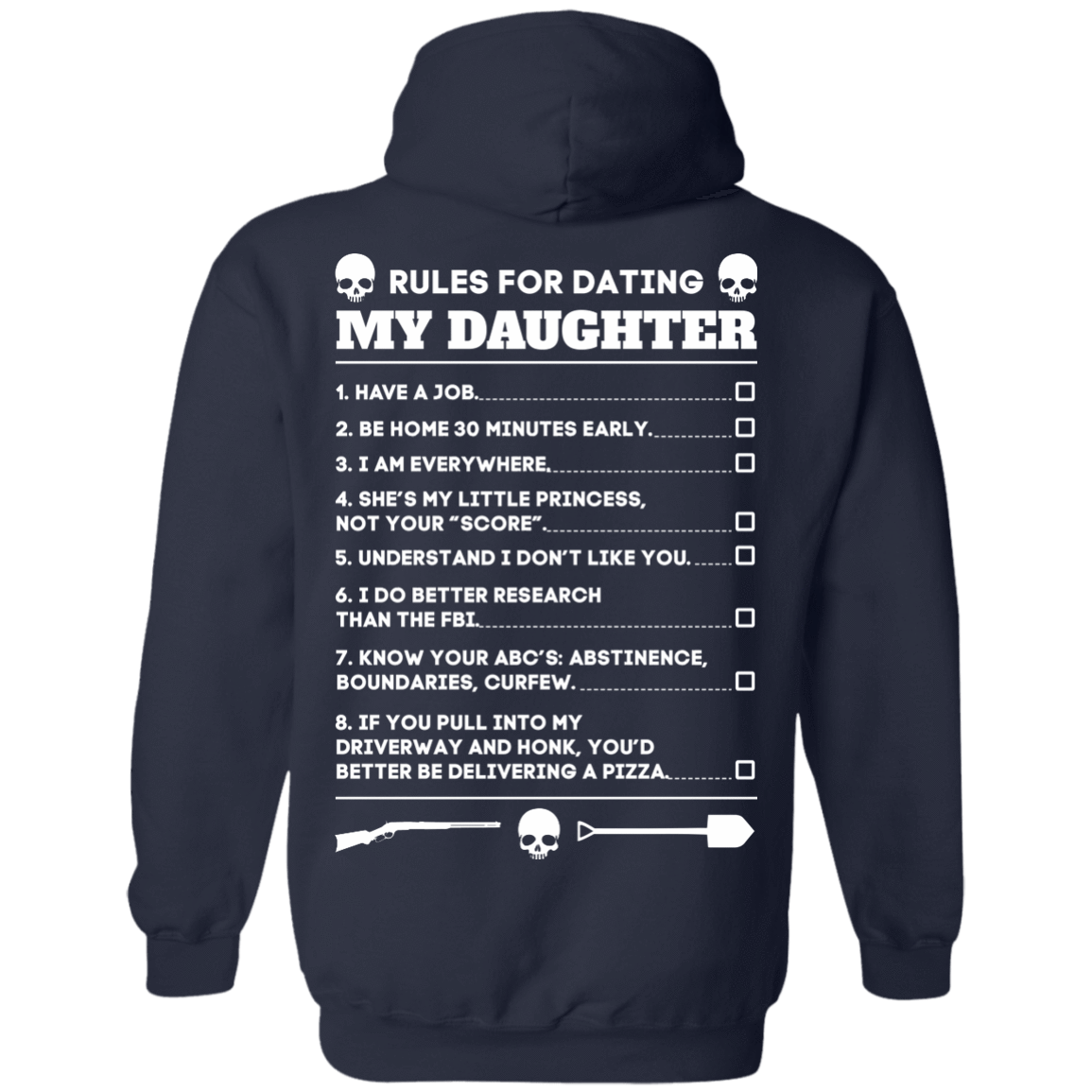 Rules For Dating My Daughter Funny T-Shirt & Hoodie | Teecentury.com