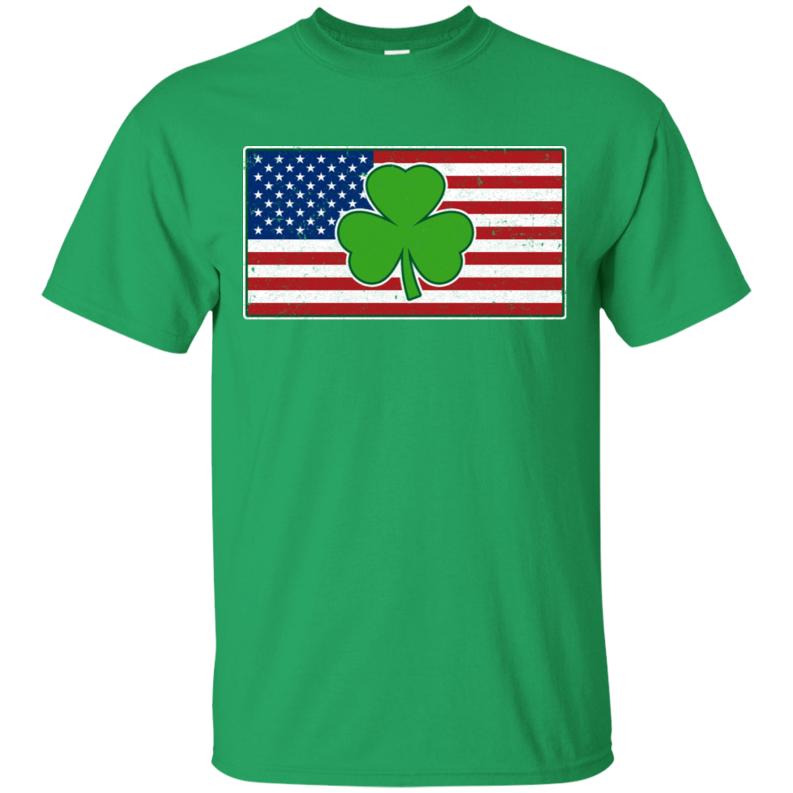Shamrock Ireland USA Irish American Flag Gift T-Shirt & Hoodie | Teecentury.com
