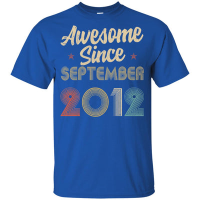 Awesome Since September 2012 Vintage 10th Birthday Gifts Youth Youth Shirt | Teecentury.com