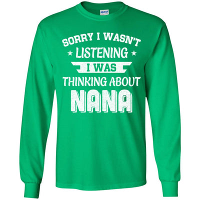 Sorry Not Listening Thinking About Nana Funny Kids Youth Youth Shirt | Teecentury.com