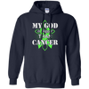 My God Is Bigger Than Cancer Green Awareness Ribbon T-Shirt & Hoodie | Teecentury.com