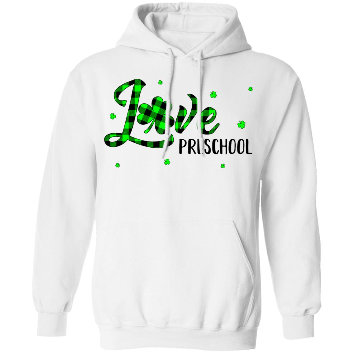 St Patricks Day Gift Preschool Teacher Plaid Shamrock T-Shirt & Hoodie | Teecentury.com