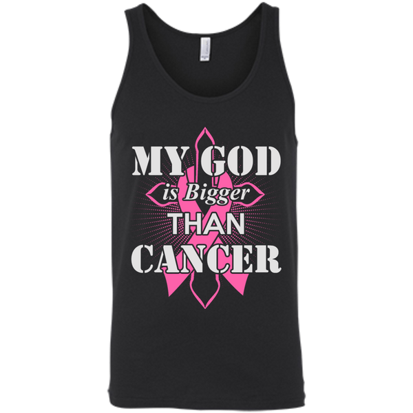 My God Is Bigger Than Cancer Pink Awareness Ribbon Shirt & Hoodies ...